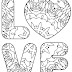 Best Free The Word Love Coloring Pages Design