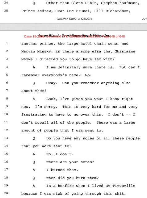 La justice américaine publie 2000 documents sur l'affaire Epstein: Des têtes connues impliqués dans le scandale pédophile (MAJ: Epstein retrouvé pendu)) Epstein6
