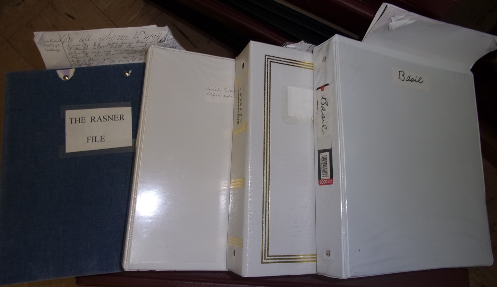 Family Genealogy Binders, Houston County, TN. Archives