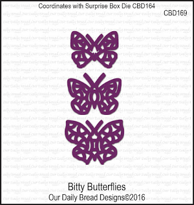 Our Daily Bread Designs Custom Dies: Bitty Butterflies