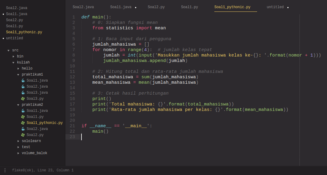 My coding environment