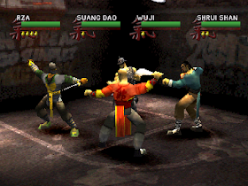 Wu-Tang: Shaolin Style. Fatalities and Blood Options: Triangle Circle X X Square Triangle Circle Square