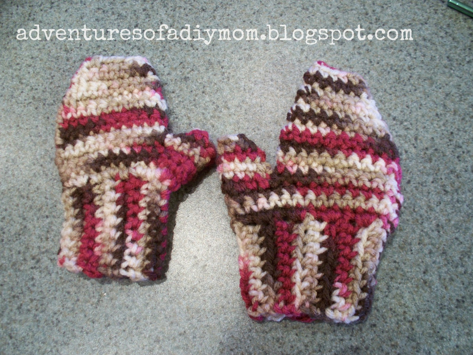 Crocheted Mittens Adventures of a DIY Mom