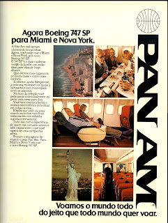 propaganda Pan Am - 1979. 1979.os anos 70; propaganda na década de 70; Brazil in the 70s, história anos 70; Oswaldo Hernandez; 