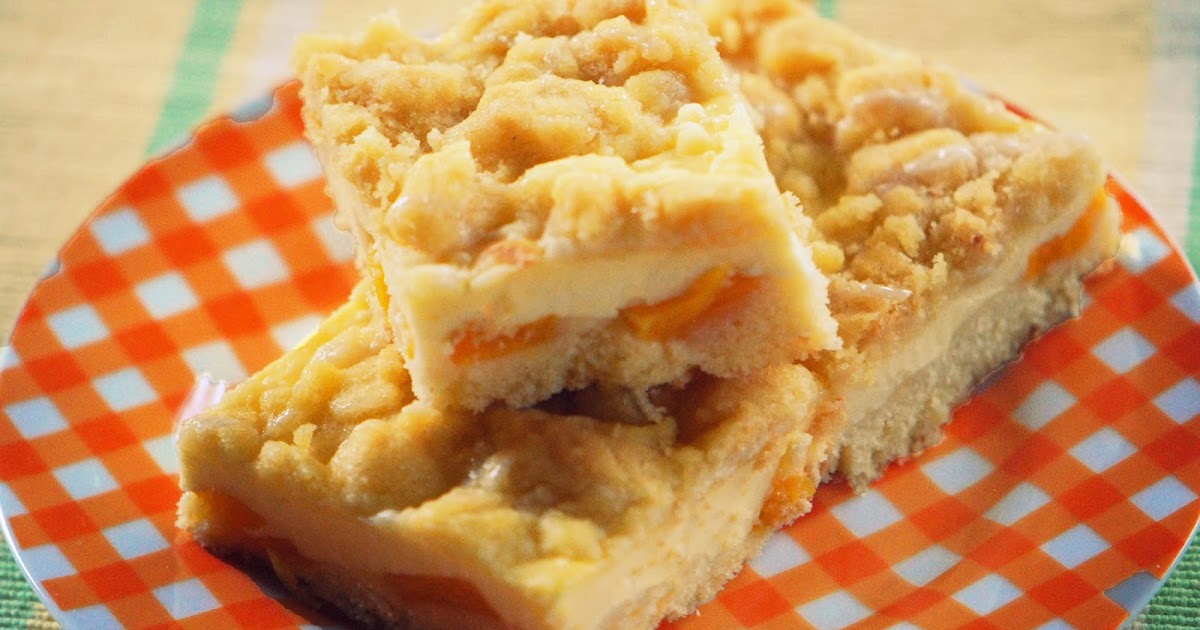 Pfirsich-Streuselkuchen vom Blech