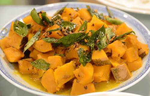 Cumin and Curry Leaves Pumpkin