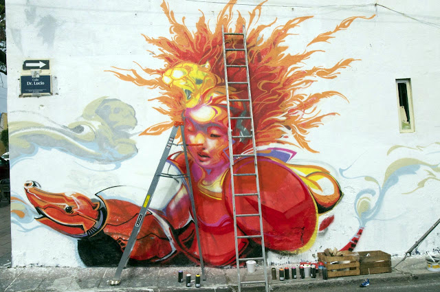 Street Art By Kenta Torii In Queretaro , Mexico For The Board Dripper Festival. 2