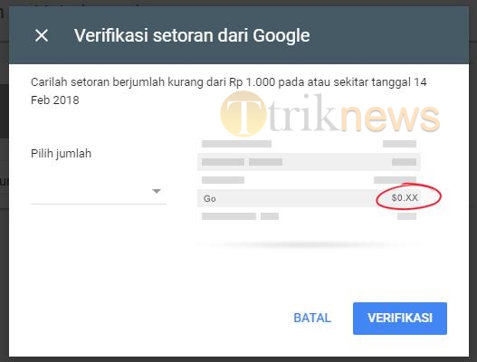 Cara Yang Benar Memverifikasi Rekening Bank Untuk Metode Pembayaran Adsense