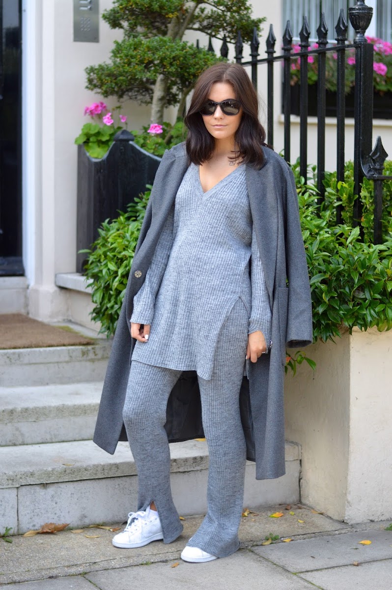 THE GREY KNITTED TWO PIECE | A FASHION FIX // UK FASHION AND LIFESTYLE BLOG