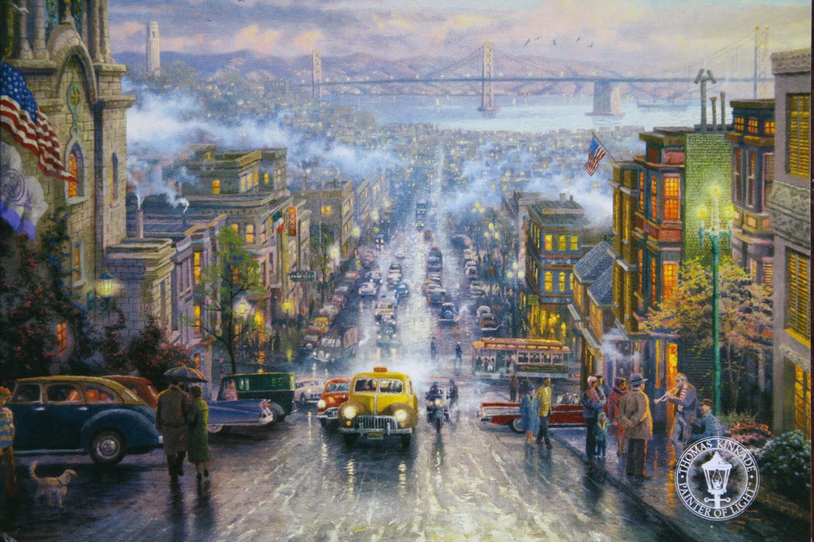 Writing my way around the globe Postcard artists Thomas Kinkade