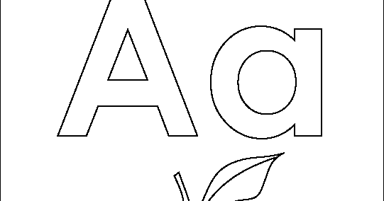 Coloring Pages Letter A