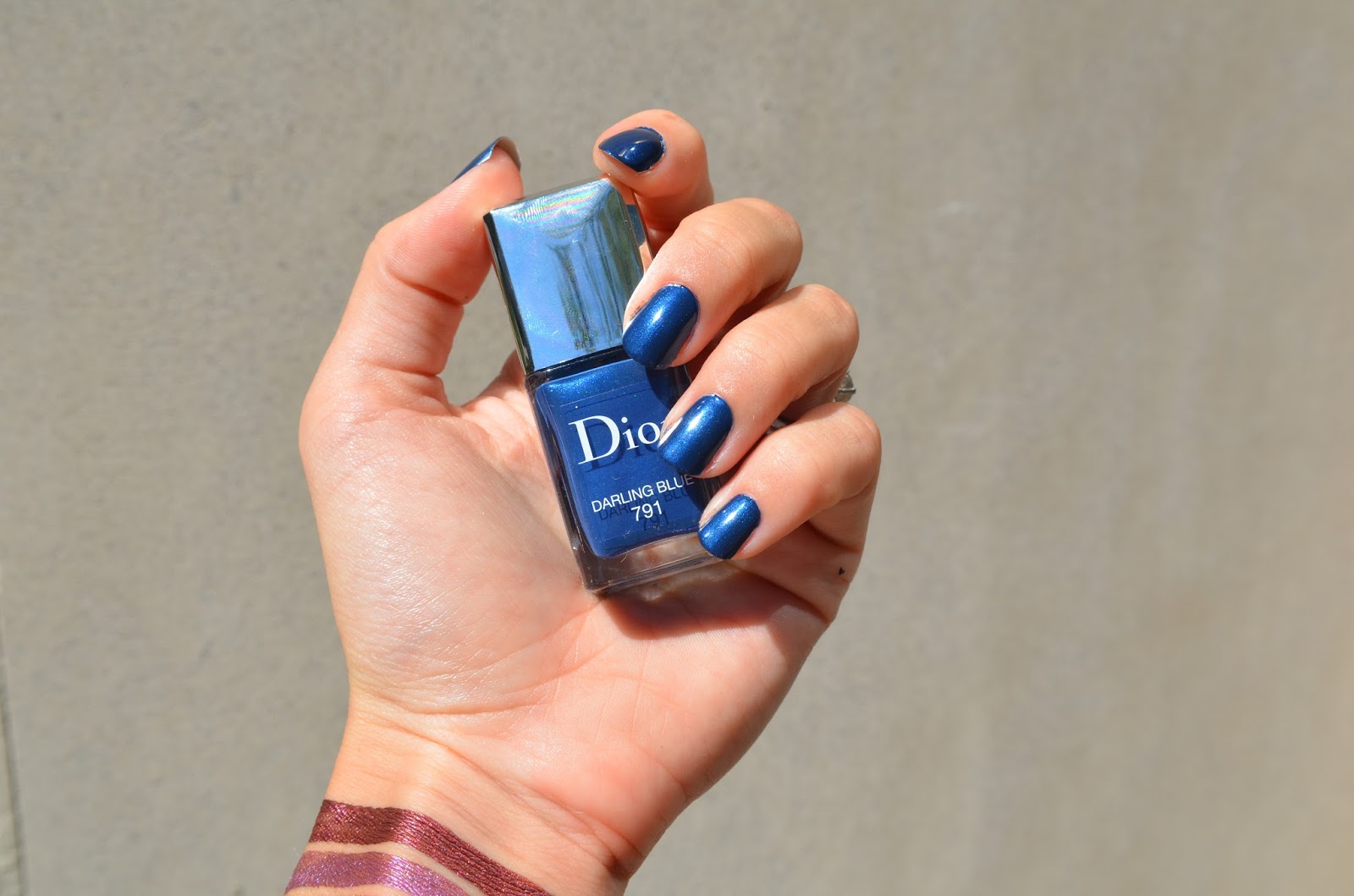 dior blue nail polish