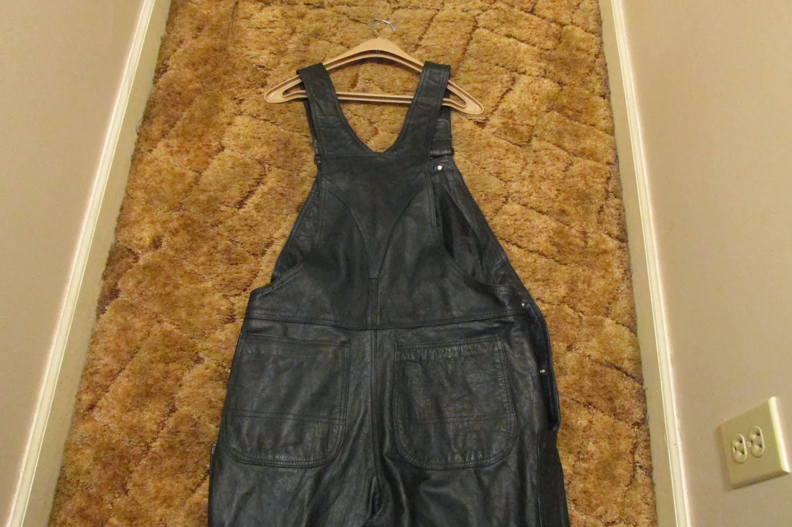 leather overalls and coveralls