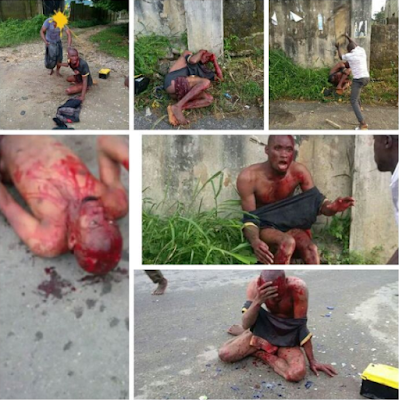 q Suspected car battery thief almost lynched in Calabar (photos)