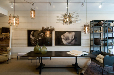 Michael Del Piero interior design with modern rustic style, layered decor, and luxurious sophisticated neutral palette.