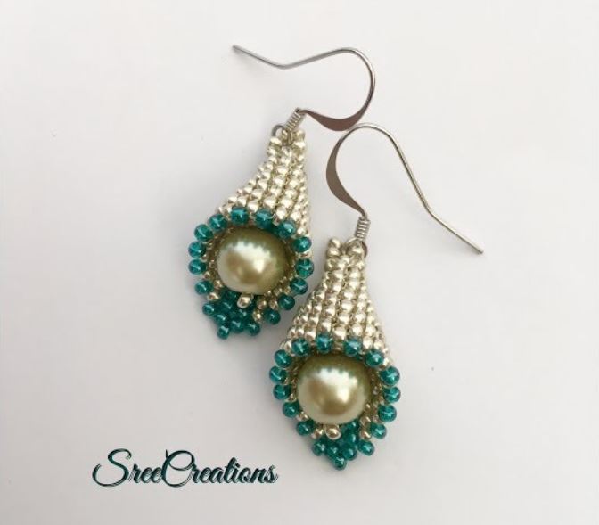 Sweet Beaded Bell Earrings Tutorial / The Beading Gem