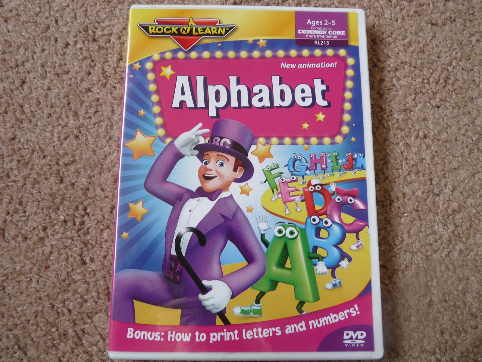 Rock 'N Learn Alphabet DVD Review and Giveaway  AnnMarie John LLC  A