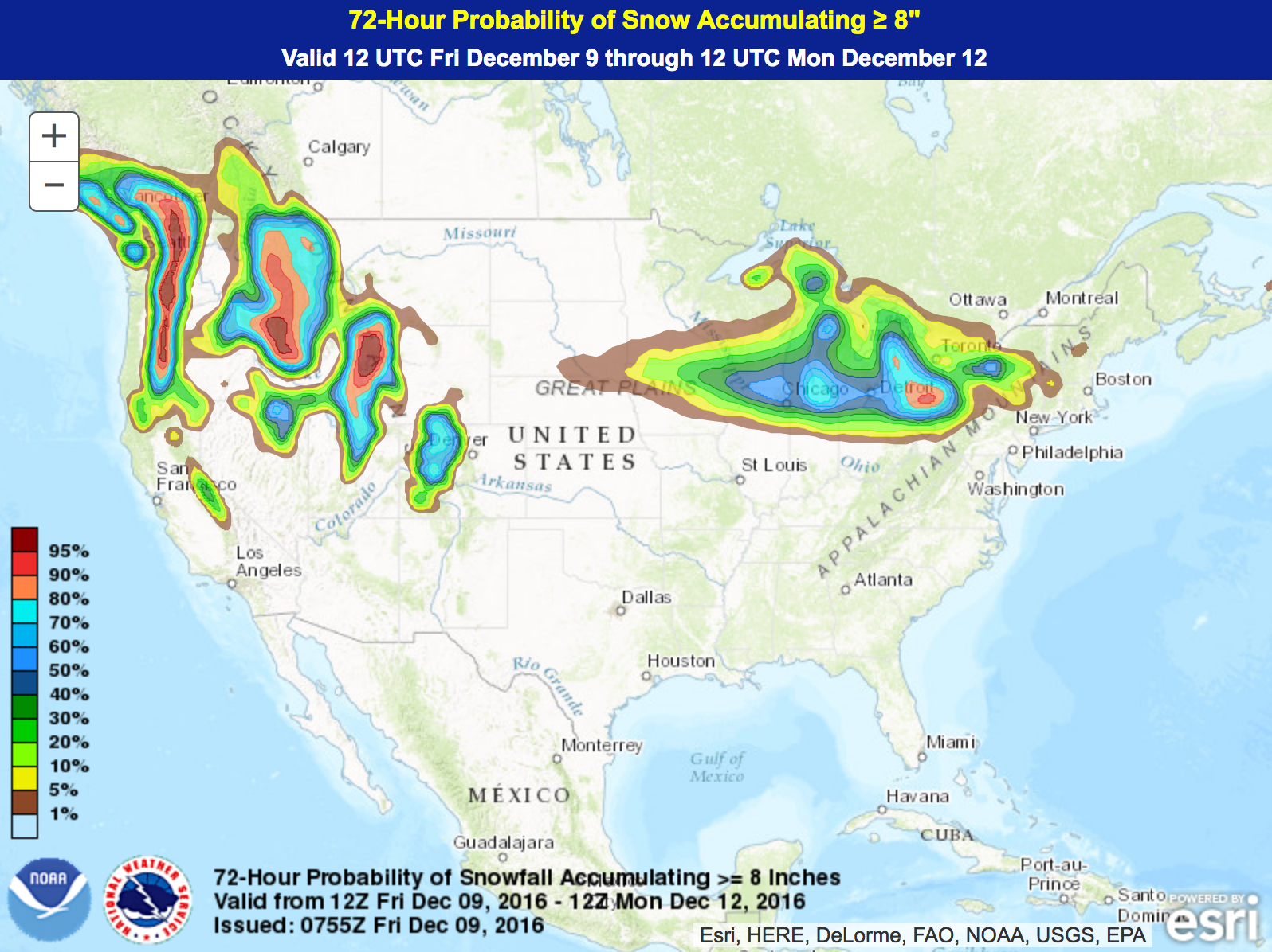 because most models are in good agreement with this prolonged storm nws gives us a better than 50 50 chance of 8 or more inches before it all ends monday because most models are in good agreement with this prolonged storm nws gives us a better than 50 50 chance of 8 or more inches before it all ends monday