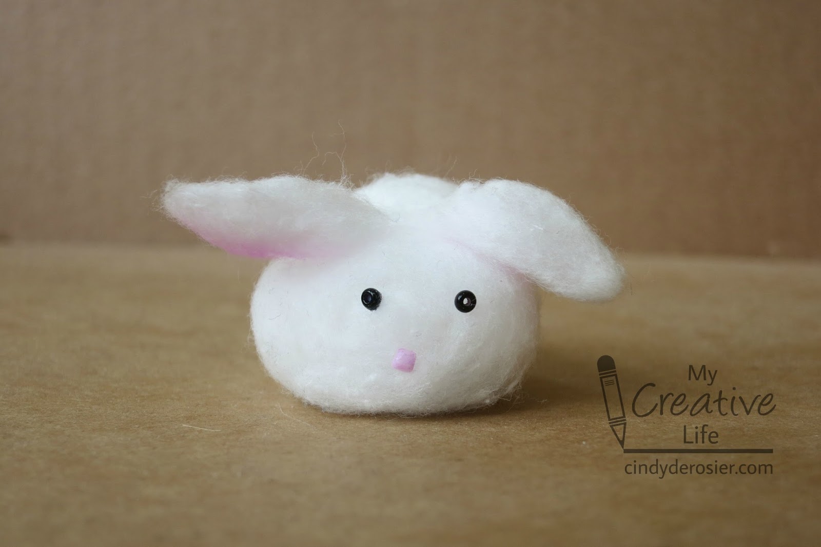 Cindy deRosier My Creative Life Bunny Week, Day 2 Cotton Ball Bunny