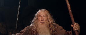 Gandalf frente al Balrog