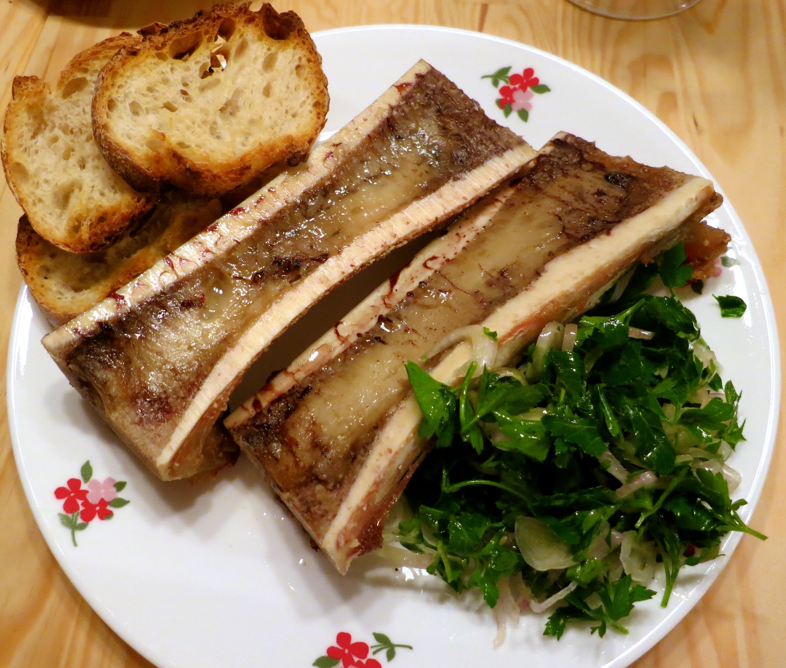Live Fast, Eat Slow Roasted Bone Marrow
