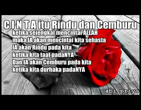 Arti Cinta, Rindu dan Cemburu dalam Islam | Amalul A. Sudira