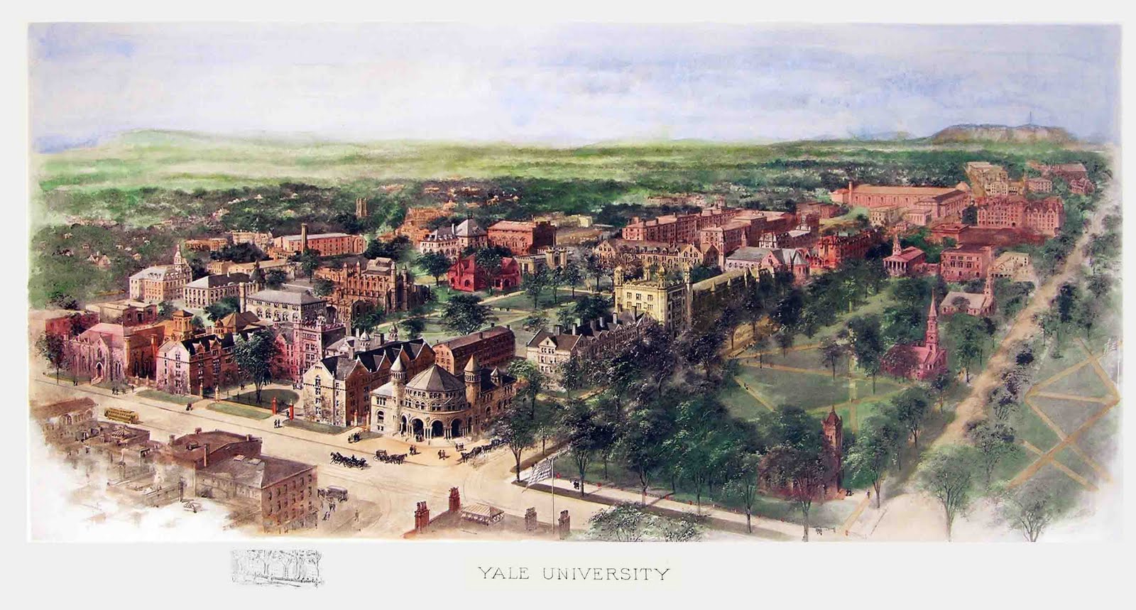 An Iconic College View Yale University. Richard Rummell (18481924)