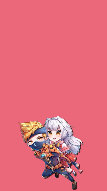 Wallpaper Mobile Legend Kagura And Hayabusa