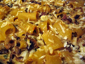 Pasta with Goat Cheese and Mixed Mushrooms