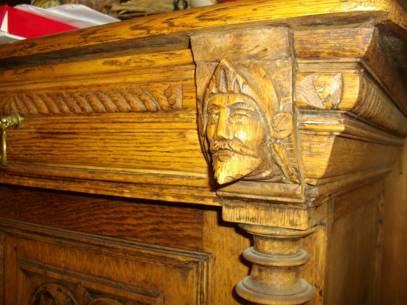 Grand Buffet Ancien Style Henri II – Bois Massif, 230 Cm De Haut
