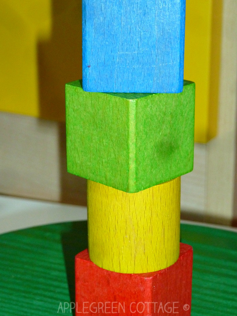 Easy DIY Wooden Stacking Toy AppleGreen Cottage