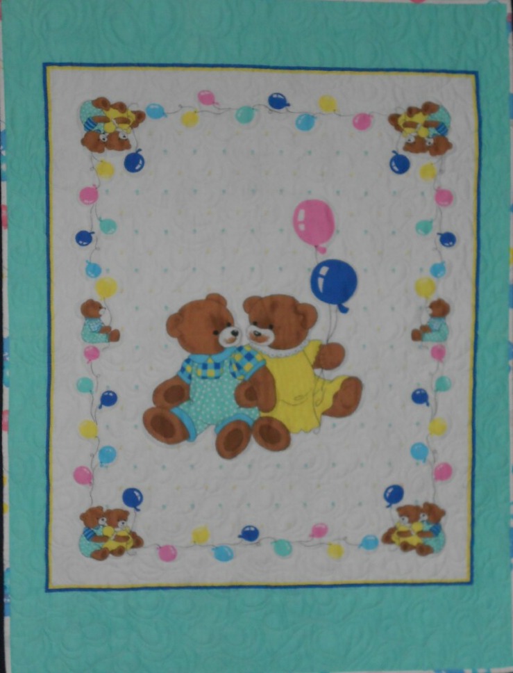 Kiwi Klippings Cot quilt panels