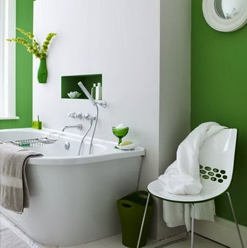 baño verde