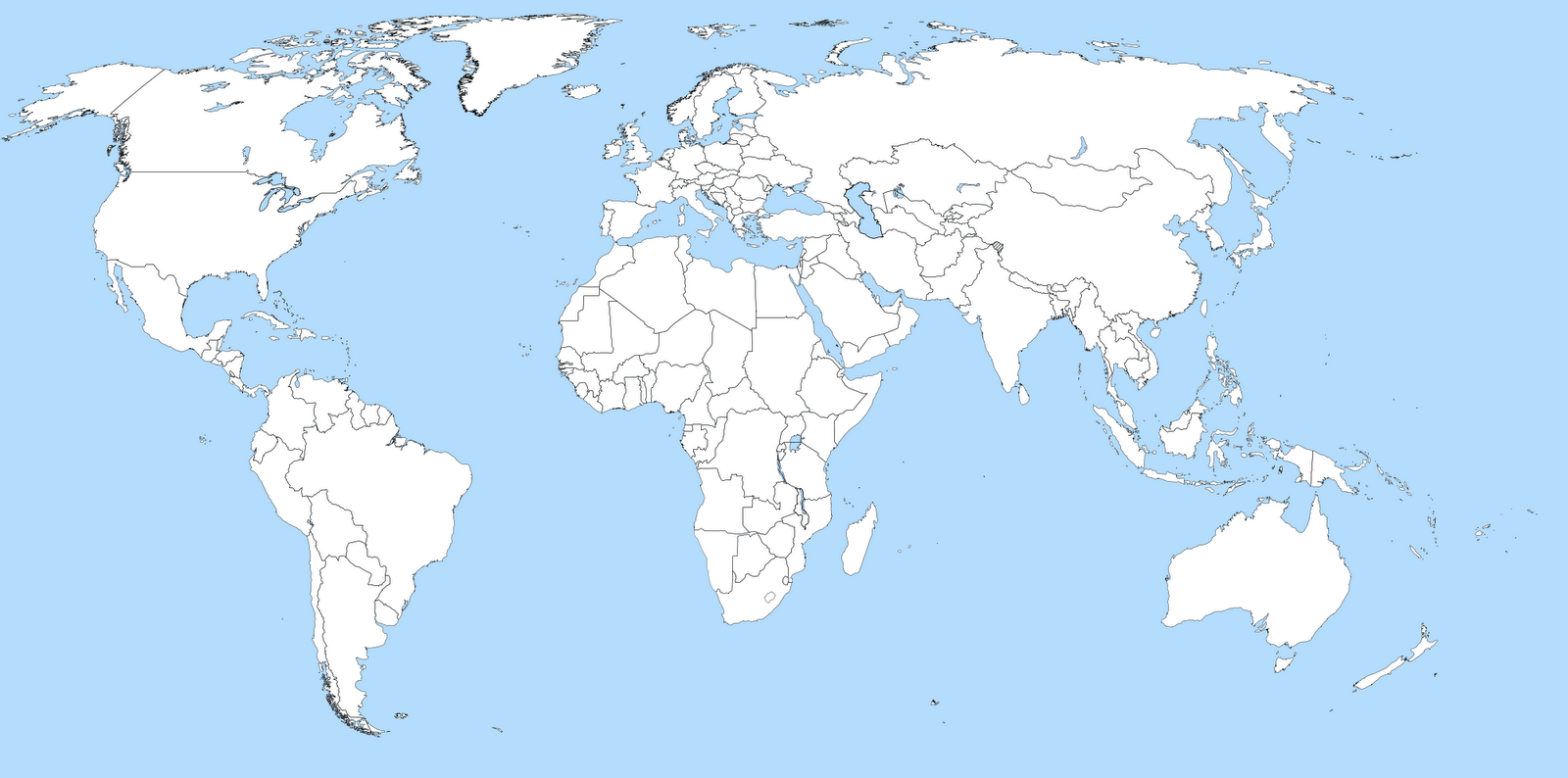 Online Maps Blank World Map