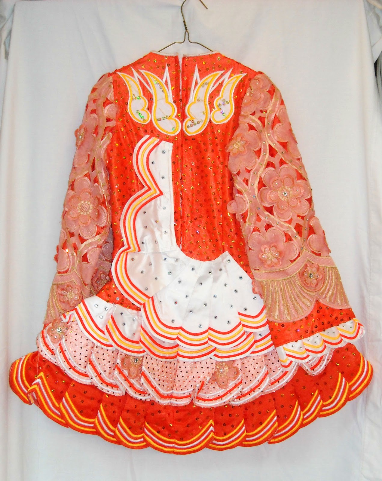 Flying Colours Dancewear Used Dress For Sale Orange, L10