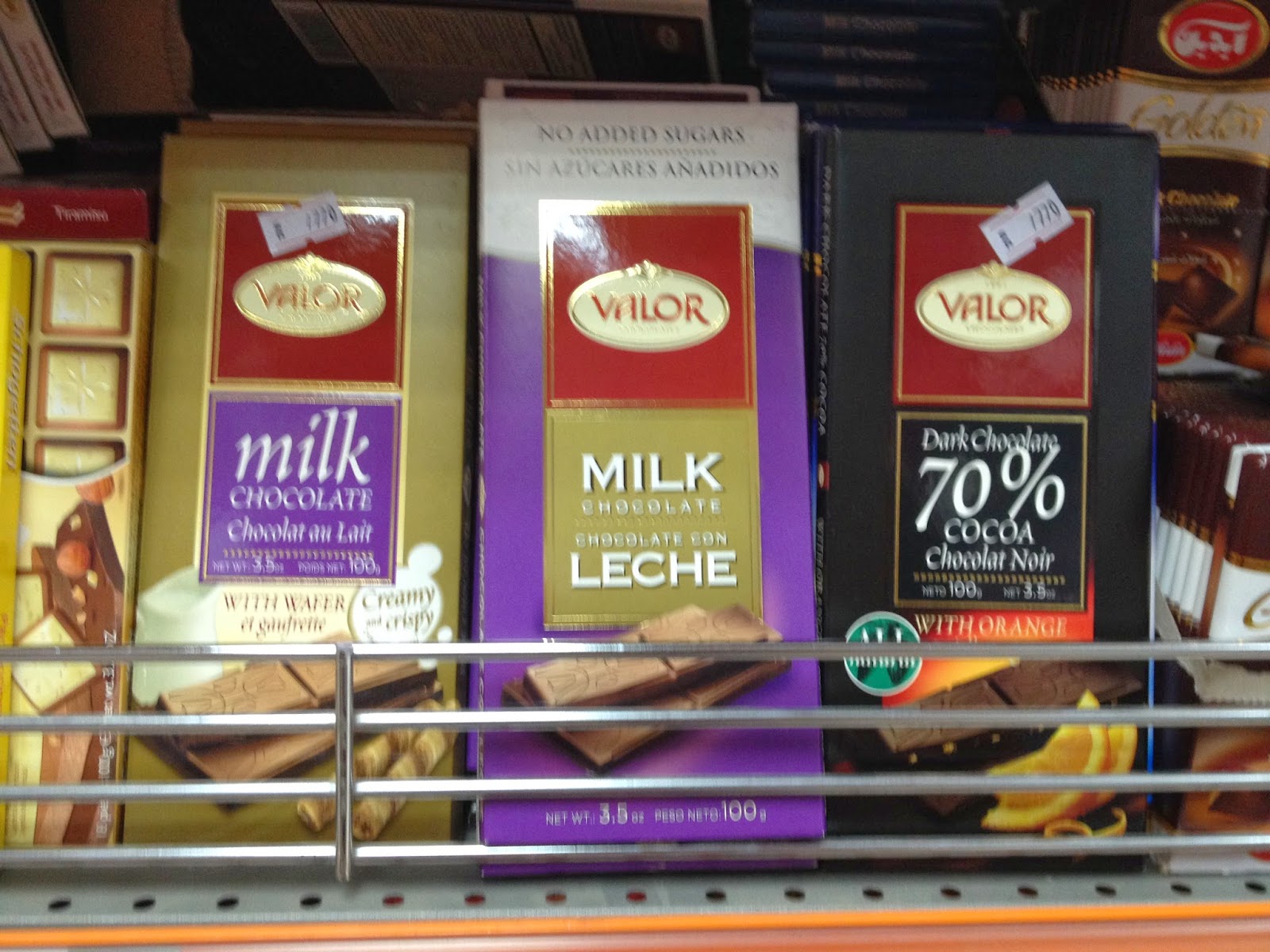 Chocolates VALOR en Kuwait