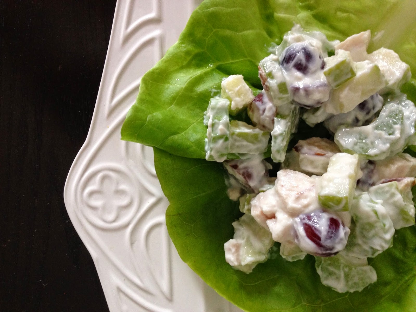 Greek Yogurt Chicken Salad Lettuce Wraps