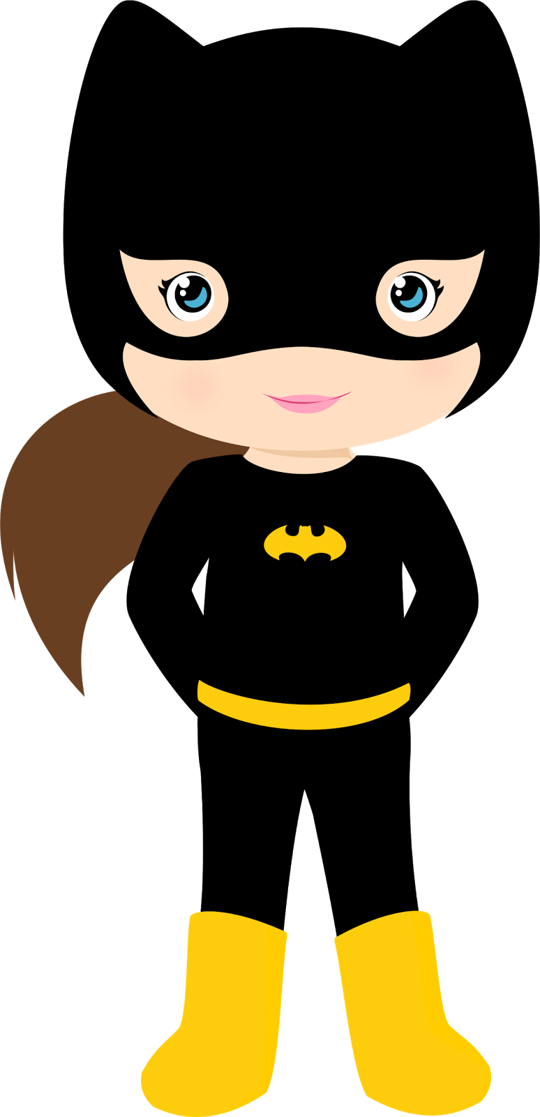 Characters of Batman Kids Version Clip Art. - Oh My Fiesta! for Geeks