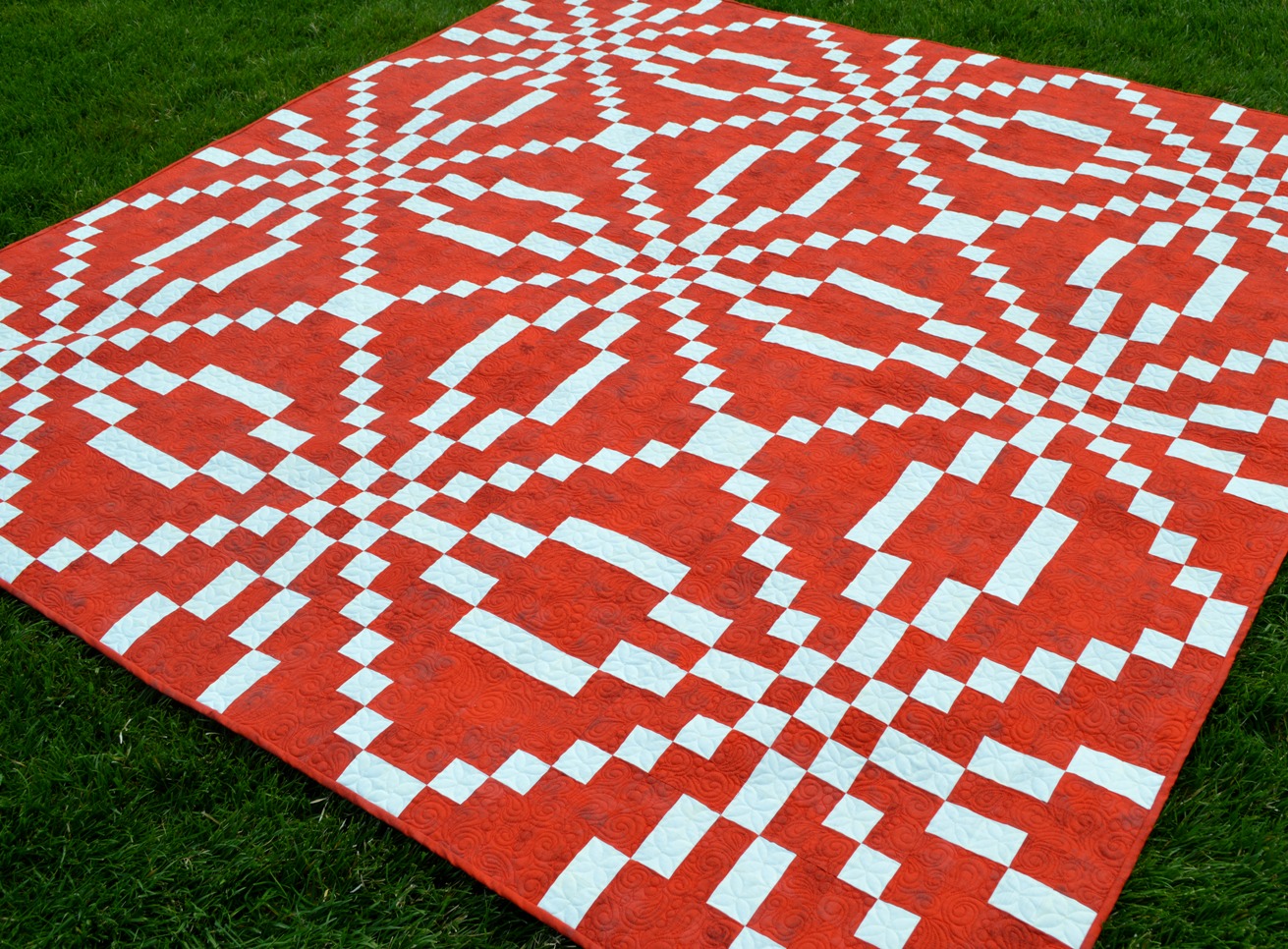 Happy Quilting Ruby Jubilee Braided Irish Chain!!!!