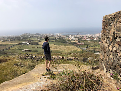 View from the Arcopolis of Pantelleria looking west back toward Pantelleria town. View from the Arcopolis of Pantelleria looking west back toward Pantelleria town.