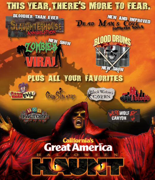California�s Great America Intel Halloween Haunt 2011 full details