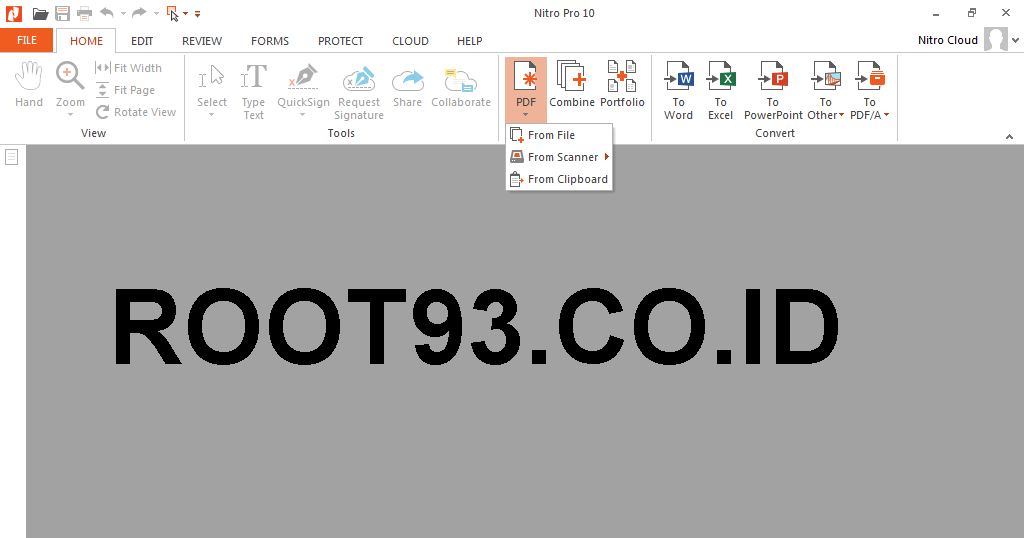 Konversi File MS.Word ke PDF Menggunakan Nitro Pro 10 - Root93