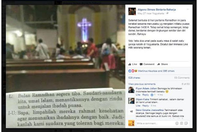 Viral, Foto Doa Umat Katolik untuk Umat Islam yang Berpuasa Viral, Foto Doa Umat Katolik untuk Umat Islam yang Berpuasa