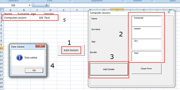 How To Make Simple User Form In Microsoft Excel Using Visual Basic