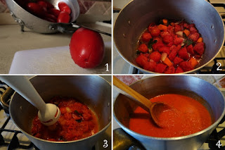 foto preparazione salsa pomodoro fresco