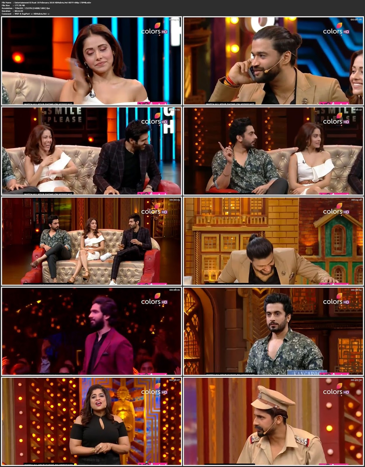 Entertainment Ki Raat 10th February 2018 480p HDTV 170MB Download