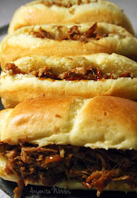 Slowcooker Pulled Chicken in Brioche