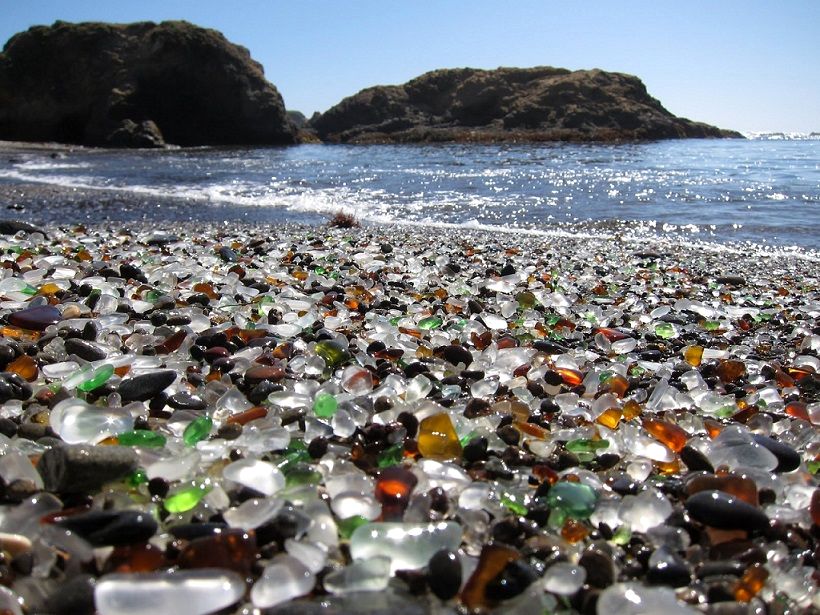 MYSTERIOUS PLACES . Glass Beach, California, USA