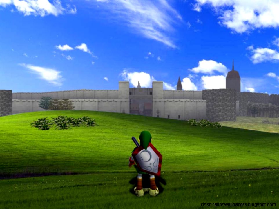 Windows field wallpaper  Link at Hyrule castle  4to3Wallpapers