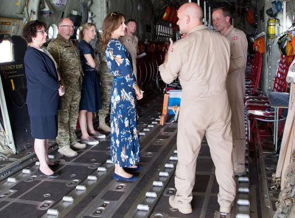 Crown Princess Mary wore floral dress at UNFPA, Danish C-130 cargo airplanes at MINUSMA in Mali